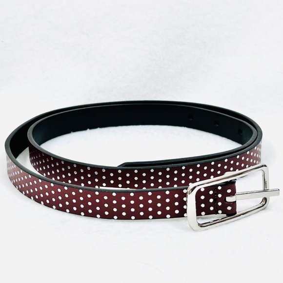 Vintage 1980's Levi's Brown Belt w/Metallic Silver Dots - Size 36 - Picture 2 of 7